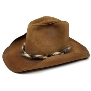 Head 'N Home Prospector Distressed Brown Leather Hat
